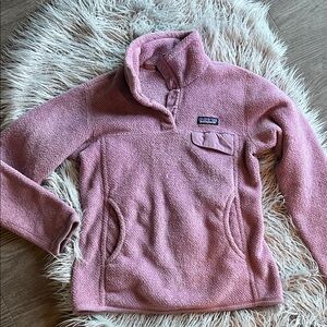 Pink Fleece Pullover small